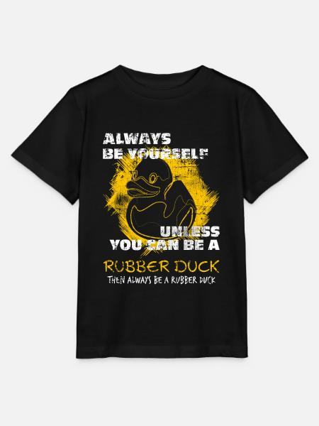 Quietscheente Badeente - Stanley/Stella Kinder T-Shirt MINI CREATOR - Schwarz