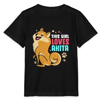 Akita - Stanley/Stella MINI CREATOR Kids’ T-Shirt - black - Front - Mikhail (115cm)