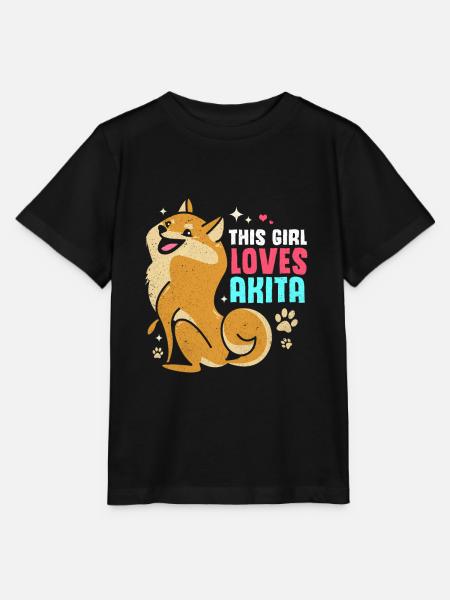 Akita - Stanley/Stella Kinder T-Shirt MINI CREATOR - Schwarz