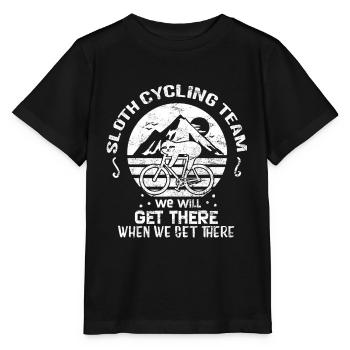Radfahren Faulheit - Stanley/Stella Kinder T-Shirt MINI CREATOR  - Schwarz - Vorne - Mikhail (115cm)