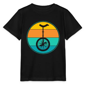 monocycle - T-shirt bio MINI CREATOR Stanley/Stella Enfant - noir - Devant - Mikhail (115cm)