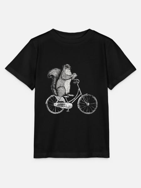 Eichhörnchen - Stanley/Stella Kinder T-Shirt MINI CREATOR - Schwarz