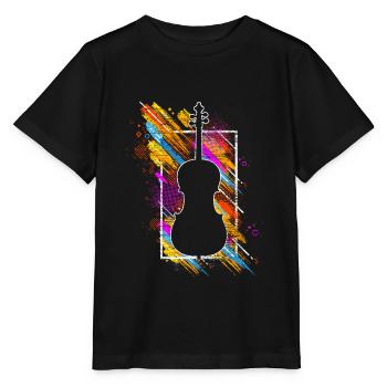Instrument de violoncelle - T-shirt bio MINI CREATOR Stanley/Stella Enfant - noir - Devant - Mikhail (115cm)
