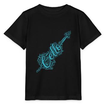 Cello Orchester - Stanley/Stella Kinder T-Shirt MINI CREATOR  - Schwarz - Vorne - Mikhail (115cm)