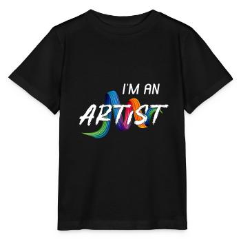 Künstler - Stanley/Stella Kinder T-Shirt MINI CREATOR  - Schwarz - Vorne - Mikhail (115cm)