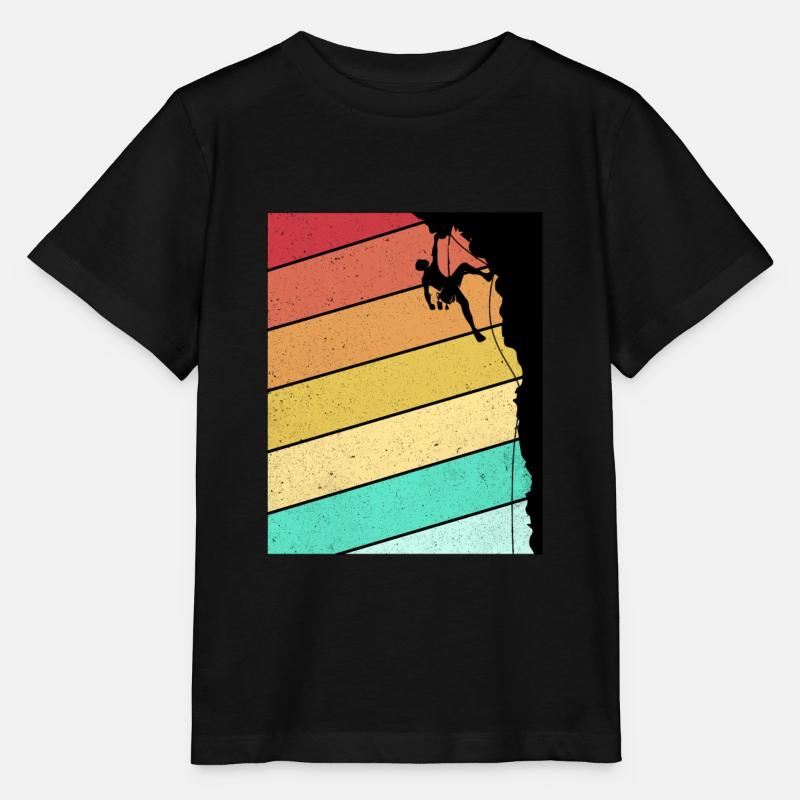 Climb - Stanley/Stella MINI CREATOR Kids’ T-Shirt - black
