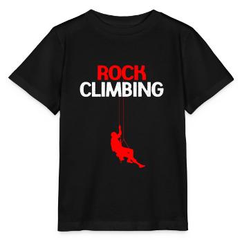 Escalade escalade escalade mur d’escalade montagne roche sport - T-shirt bio MINI CREATOR Stanley/Stella Enfant - noir - Devant - Mikhail (115cm)