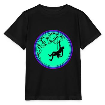 Escalade escalade escalade mur d’escalade montagne roche sport - T-shirt bio MINI CREATOR Stanley/Stella Enfant - noir - Devant - Mikhail (115cm)