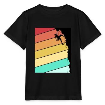 Escalade escalade escalade mur d’escalade montagne roche sport - T-shirt bio MINI CREATOR Stanley/Stella Enfant - noir - Devant - Mikhail (115cm)