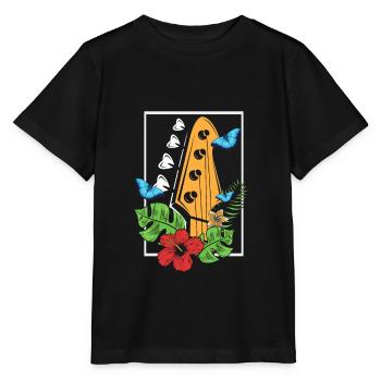 Bass guitar - Stanley/Stella MINI CREATOR Kids’ T-Shirt - black - Front - Mikhail (115cm)