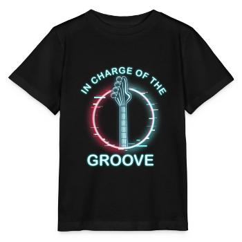 Bass guitar - Stanley/Stella MINI CREATOR Kids’ T-Shirt - black - Front - Mikhail (115cm)