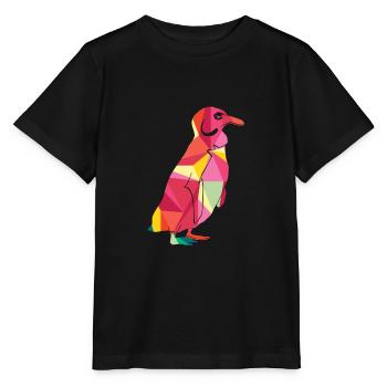Pinguin Niedliches Tier - Stanley/Stella Kinder T-Shirt MINI CREATOR  - Schwarz - Vorne - Mikhail (115cm)
