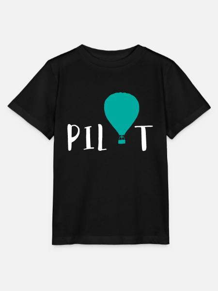 Heißluftballon - Stanley/Stella Kinder T-Shirt MINI CREATOR  - Schwarz