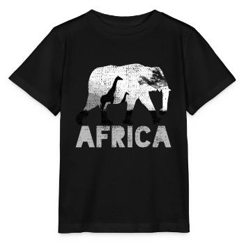 Afrique - T-shirt bio MINI CREATOR Stanley/Stella Enfant - noir - Devant - Mikhail (115cm)