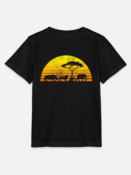 Afrika Afrika Afrika Afrika Afrika - Stanley/Stella Kinder T-Shirt MINI CREATOR - Schwarz
