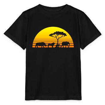 Afrique - T-shirt bio MINI CREATOR Stanley/Stella Enfant - noir - Devant - Mikhail (115cm)