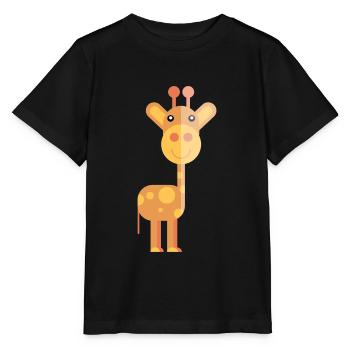 Giraffe Cute Animal - Stanley/Stella MINI CREATOR Kids’ T-Shirt - black - Front - Mikhail (115cm)