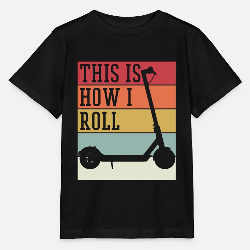 Trottinettes électriques - T-shirt bio MINI CREATOR Stanley/Stella Enfant - noir