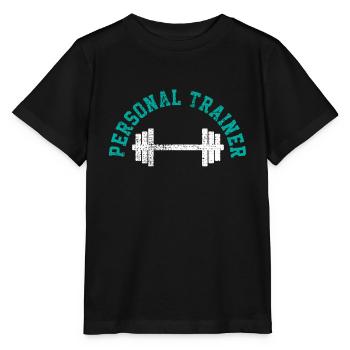 Fitnesstrainer - Stanley/Stella Kinder T-Shirt MINI CREATOR  - Schwarz - Vorne - Mikhail (115cm)
