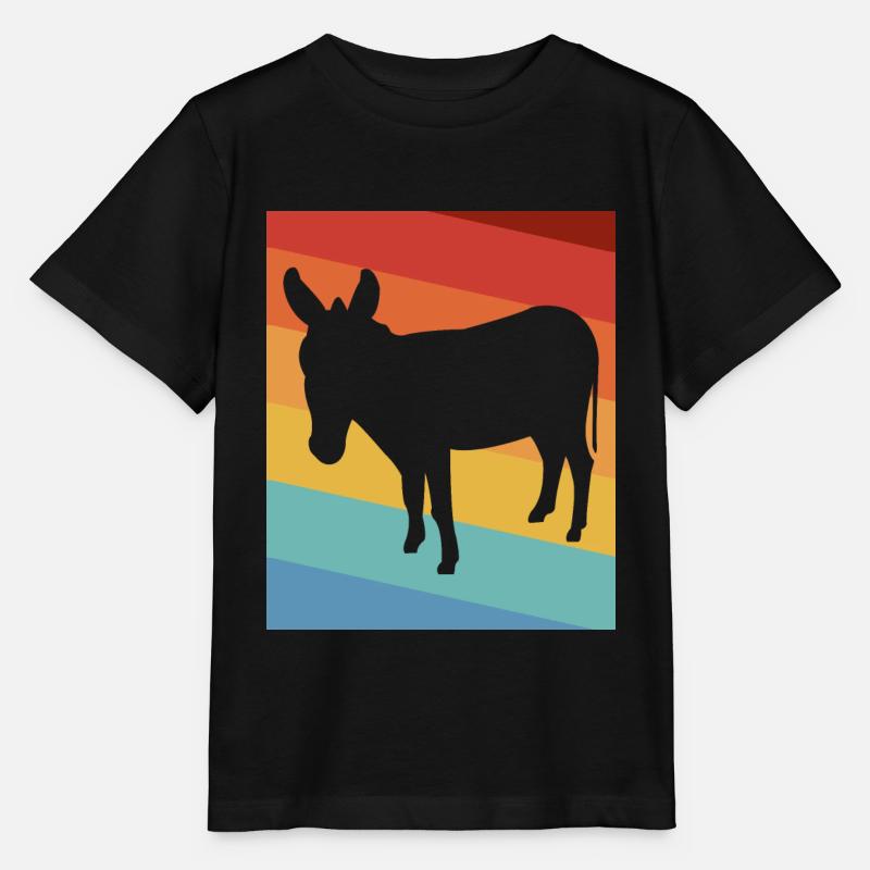 Esel - Stanley/Stella Kinder T-Shirt MINI CREATOR  - Schwarz