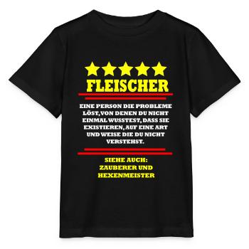 Fleischer - Stanley/Stella Kinder T-Shirt MINI CREATOR  - Schwarz - Vorne - Mikhail (115cm)