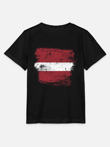 Lettland - Stanley/Stella Kinder T-Shirt MINI CREATOR  - Schwarz