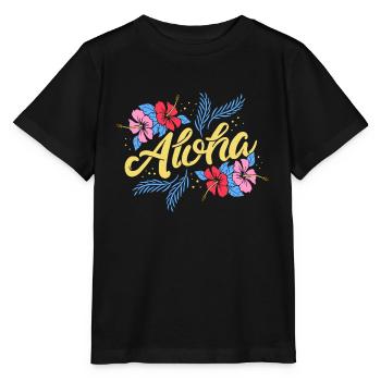 Aloha - Stanley/Stella Kinder T-Shirt MINI CREATOR  - Schwarz - Vorne - Mikhail (115cm)