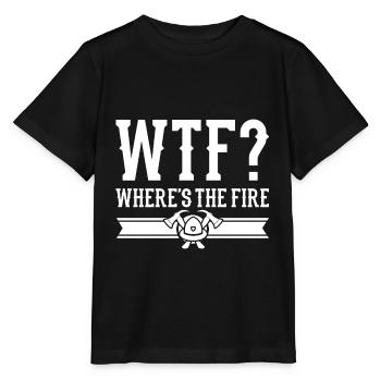 fire Department - Stanley/Stella MINI CREATOR Kids’ T-Shirt - black - Front - Mikhail (115cm)