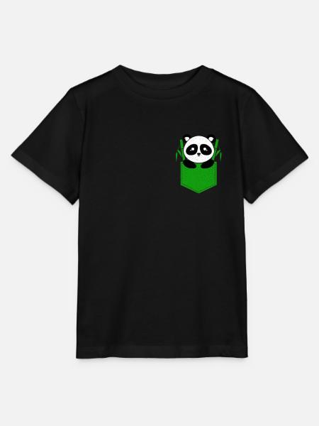 Panda - Stanley/Stella Kinder T-Shirt MINI CREATOR - Schwarz