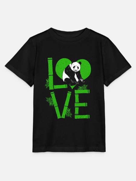 Panda - Stanley/Stella Kinder T-Shirt MINI CREATOR - Schwarz