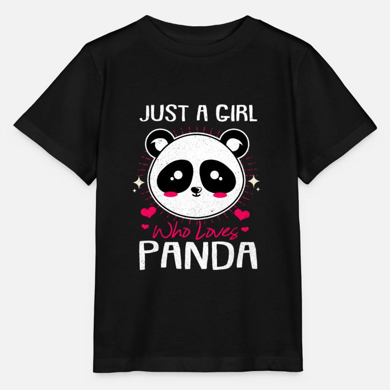 Panda - T-shirt bio MINI CREATOR Stanley/Stella Enfant - noir