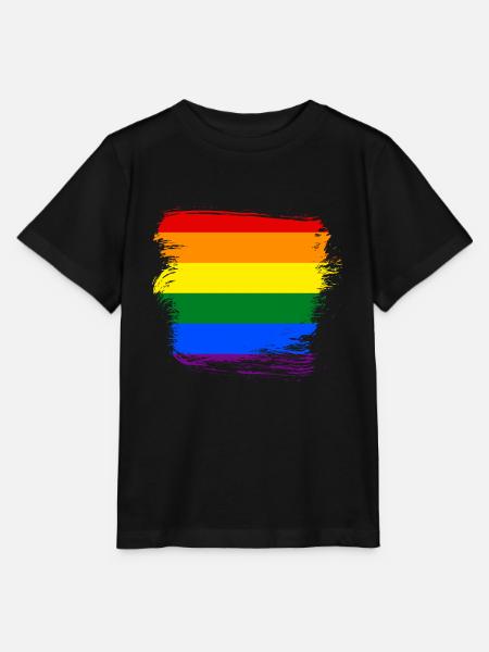 Regenbogenfahne LGBT - Stanley/Stella Kinder T-Shirt MINI CREATOR  - Schwarz