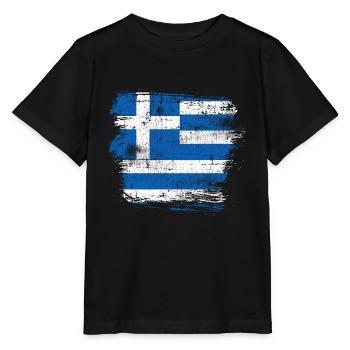 Greece - Stanley/Stella MINI CREATOR Kids’ T-Shirt - black - Front - Mikhail (115cm)