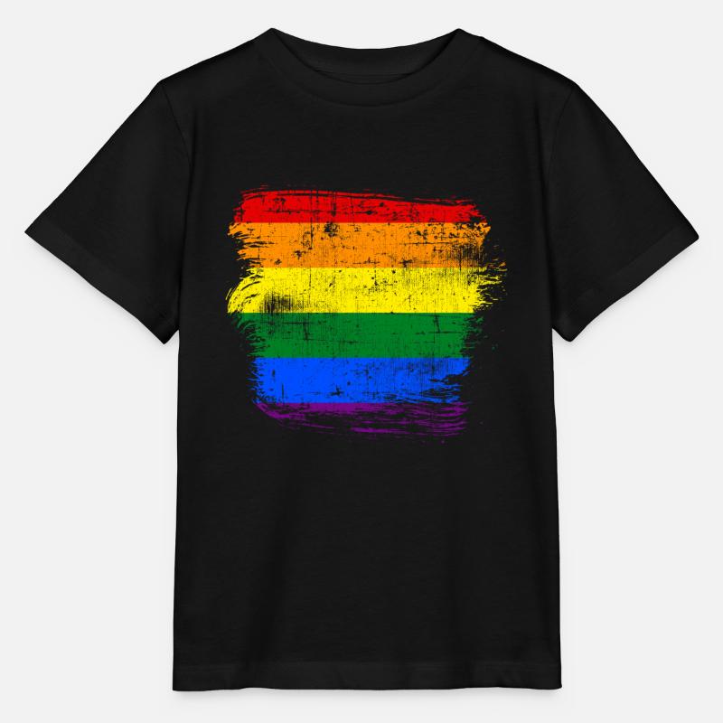 LGBT Regenbogenfahne - Stanley/Stella Kinder T-Shirt MINI CREATOR  - Schwarz