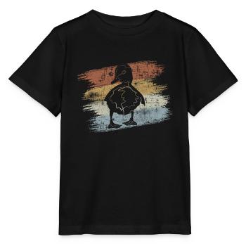 Baby Ente Entchen - Stanley/Stella Kinder T-Shirt MINI CREATOR  - Schwarz - Vorne - Mikhail (115cm)