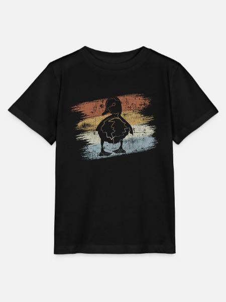 Baby Ente Entchen - Stanley/Stella Kinder T-Shirt MINI CREATOR  - Schwarz