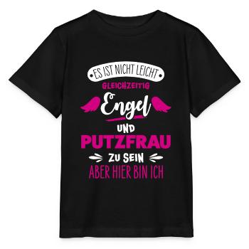 Cleaning lady funny - Stanley/Stella MINI CREATOR Kids’ T-Shirt - black - Front - Mikhail (115cm)