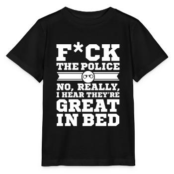 police - Stanley/Stella MINI CREATOR Kids’ T-Shirt - black - Front - Mikhail (115cm)