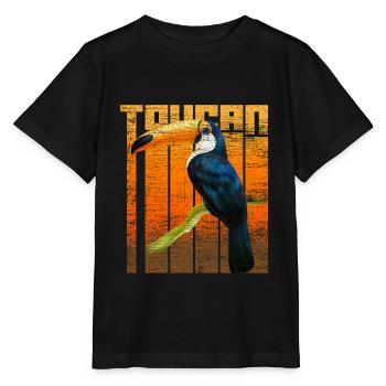 Tukan Amérique du Sud - T-shirt bio MINI CREATOR Stanley/Stella Enfant - noir - Devant - Mikhail (115cm)