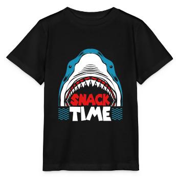 Shark Fish Shark Shark Fin Sharks Ocean - Stanley/Stella MINI CREATOR Kids’ T-Shirt - black - Front - Mikhail (115cm)