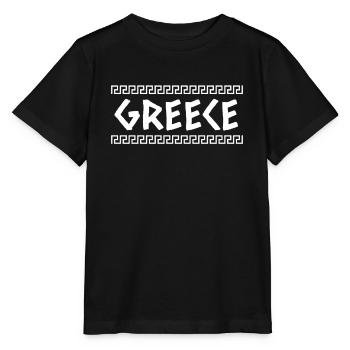 Griechenland - Stanley/Stella Kinder T-Shirt MINI CREATOR  - Schwarz - Vorne - Mikhail (115cm)