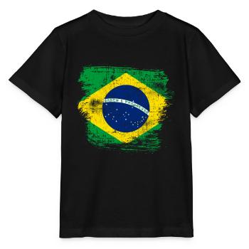 Brazil - Stanley/Stella MINI CREATOR Kids’ T-Shirt - black - Front - Mikhail (115cm)