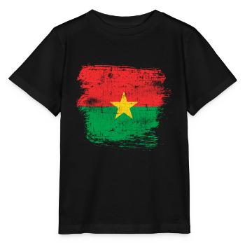 Burkina Faso - T-shirt bio MINI CREATOR Stanley/Stella Enfant - noir - Devant - Mikhail (115cm)