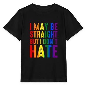 Ich mag hetero sein, aber ich hasse LGBT Pride Ally nicht - Stanley/Stella Kinder T-Shirt MINI CREATOR  - Schwarz - Vorne - Mikhail (115cm)