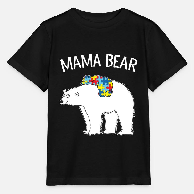 Mama Bear - Stanley/Stella Kinder T-Shirt MINI CREATOR  - Schwarz