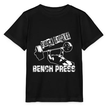 Stress bench press - Stanley/Stella MINI CREATOR Kids’ T-Shirt - black - Front - Mikhail (115cm)