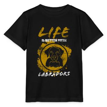 Labrador - Stanley/Stella MINI CREATOR Kids’ T-Shirt - black - Front - Mikhail (115cm)