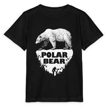 Polar bear - Stanley/Stella MINI CREATOR Kids’ T-Shirt - black - Front - Mikhail (115cm)
