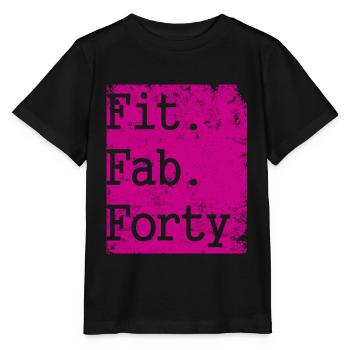 40th birthday - Stanley/Stella MINI CREATOR Kids’ T-Shirt - black - Front - Mikhail (115cm)