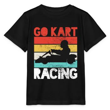 Kart Racing Kart Racing Kart Racing - Stanley/Stella Kinder T-Shirt MINI CREATOR  - Schwarz - Vorne - Mikhail (115cm)
